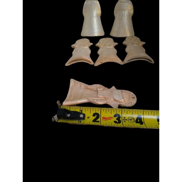 1976 Duncan Enterprise Ceramic Angel 4 in 2 wise Men Christmas Ornament - Picture 5 of 9